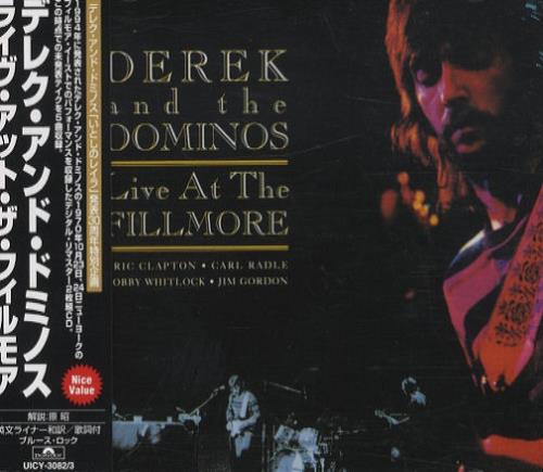 Derek And The Dominos Live At The Fillmore Japanese Double Cd UICY ...